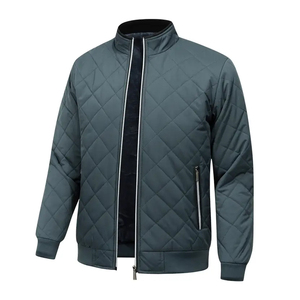 OEM Customized 2026 Winter Outdoor Men's Bomber <b>Jacket</b> Hooded Waterproof XS Size <b>Silver</b> Shiny Stand Collar Custom Logo Canvas - Product Image 3