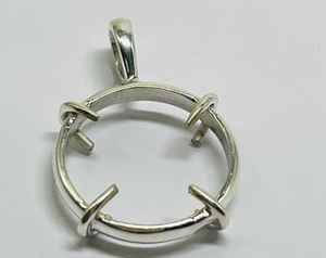 MANGALMAY CORPORATION Fournisseur en gros de pendentifs vintage unisexes en argent 925 naturel certifié IGI pour fiançailles - Product Image 3