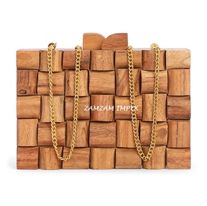 2025 New 3D Pattern Women's <strong>Wooden</strong> Textured <strong>Box</strong> Clutch <strong>Purse</strong> Bridal With Detachable Sling <strong>Vintage</strong> Style Wallet Cross Body