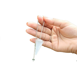 Pendule en selénite de haute qualité, nouveau modèle 2022, accessoire pour la guérison et l'équilibre des Chakras - Product Image 1