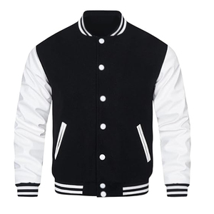 High Street Men's Stylish Casual Varsity Jacket Unique Design with Stand Collar Superb Breathable Quality Thin Fashionable - Product Image 1