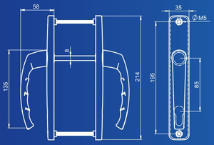 Poignée de porte de qualité supérieure Lizbon - Product Image 2