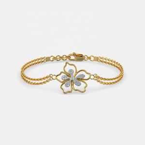 Custom 5mm Platinum Gold Plated Lab Grown Diamond <b>Bracelet</b> Women's Moissanite <b>Fine</b> Jewelry Manufactured Fashion <b>Charm</b> <b>Bracelets</b> - Product Image 3