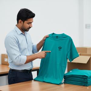 เสื้อออกกำลังกายระบายอากาศได้ดีแห้งเร็วสำหรับผู้ชายเสื้อกีฬาคอกลมพิมพ์ลายสกรีนผ้าไหมสำหรับใส่วิ่งโลโก้ตามสั่งฤดูร้อน - Product Image 5