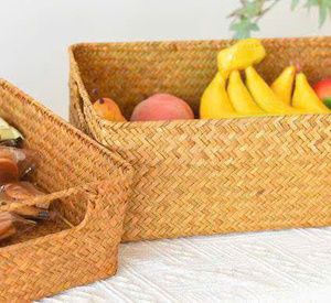 Artisanat naturel Panier de carex décoratif De nombreux modèles disponibles - Product Image 2