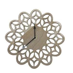 Modern Rectangular Shape Metal Wall Clock American Cafe Metal Grain Tempered <b>Glass</b> Wall Clock - Product Image 6