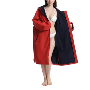 Nuevo diseño profesional logotipo personalizado impermeable Swim Parka chaqueta adulto manga larga largo Parka chaquetas - Product Image 6