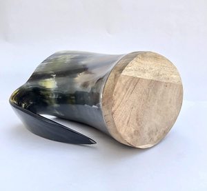 Taza para beber de cerveza de cuerno de buey Natural respetuosa con el medio ambiente Vikingo, taza de cuerno de búfalo de estilo Animal pulido, artesanías naturales hechas a mano - Product Image 6
