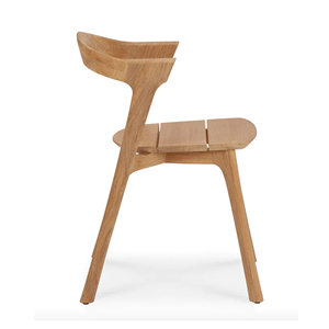 เก้าอี้รับประทานอาหารในสวนแบบซ้อนได้ ทำจากไม้สักธรรมชาติ งานฝีมือ  นั่งสบาย เหมาะสำหรับระเบียงไม้ สำหรับห้องรับประทานอาหารกลางแจ้ง - Enzi - Product Image 3