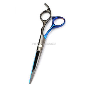 Tijeras de Barbero Profesionales de Alta Calidad, Acero Inoxidable 4Cr13, Rectas, para Diestros, Hoja Afilada, Mango Mediano, No Plegables - Product Image 1