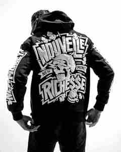 ชุดวอร์ม2ชิ้นสำหรับผู้ชายชุดวอร์ม3D พิมพ์ลายพัฟสำหรับผู้ชายชุดมีฮู้ดและกางเกงวอร์มพิมพ์ลายโฟม - Product Image 6