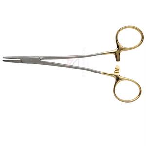 Pinzas quirúrgicas manuales al por mayor de 12 cm, portaagujas Sarot con punta serrada, insertos de carburo de tungsteno, acero inoxidable de alta calidad - Product Image 1