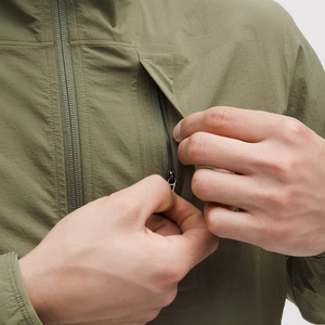 เสื้อแจ็คเก็ตกันลมมีซิปด้านหน้าผ้าใบมีฮู้ดสำหรับฤดูหนาวเสื้อกันหนาวแฟชั่น2025ใส่ได้ทั้งชายและหญิงเสื้อกันลมปรับแต่งโลโก้ได้ตามต้องการ - Product Image 5