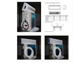 Aire Acondicionado Solar Mini Split de 48V CC, 12000 BTU, para Uso en Exteriores y Doméstico, Sin Conexión a la Red, Venta al Por Mayor, OEM - Product Image 2