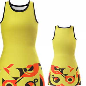 Vêtements de sport Netball personnalisés pour femmes Tissu en polyester évacuant l'humidité Kits d'uniformes d'équipe imprimés Vente en gros en vrac disponible - Product Image 4