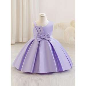 ชุดเดรสเด็กผู้หญิงผ้าซาตินคุณภาพสูง ทันสมัย สวยงาม เรียบเนียน ตัดเย็บอย่างประณีต ใช้วัสดุรีไซเคิล ทรงเข้ารูป ความยาวปานกลาง เหมาะสำหรับงานปาร์ตี้ - Product Image 5