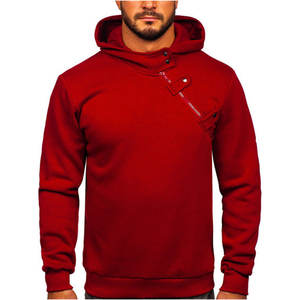 Grueso Claret Hombres Bordado Invierno Sudadera Con Capucha ODM - Product Image 1