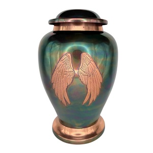 Nouvelle vente d'urnes funéraires en métal pour cendres humaines et pour des moments mémorables Urnes pour adultes de couleur antique - Product Image 4