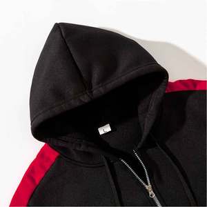 Streetstyle Pulls surdimensionnés de haute qualité Sweats à capuche personnalisés à impression bouffante Fermeture éclair complète Tissu tricoté en coton unisexe Vêtements d'hiver - Product Image 4