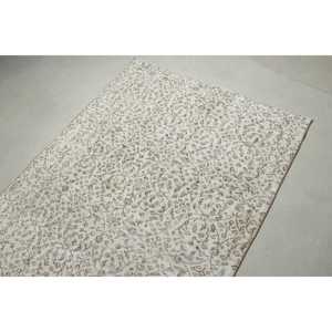 พรมตุรกีขนาด 3.9x6.6 ฟุต, พรมวินเทจ, พรมลายอิคัตสีขาว - Product Image 5