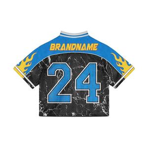 Fabricants de chemises en jersey conception personnalisée uniforme d'équipe vintage surdimensionné Streetwear classique rétro maille maillot unisexe pour le football - Product Image 4