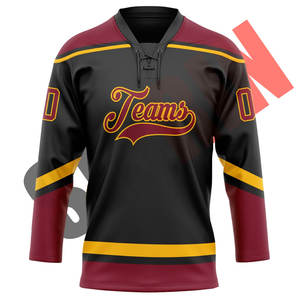 Camisetas de Hockey sobre Hielo Sublimadas con Logotipo Personalizado de Primera Calidad Hechas en Fábrica Sibrin, Diseños de Equipos Personalizados, Ropa Deportiva Unisex 100% Poliéster - Product Image 2