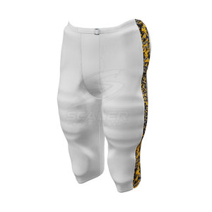 Uniforme de football américain respirant et léger, fabriqué en tissu 100 % polyester pour une absorption optimale pendant les matchs - Product Image 6