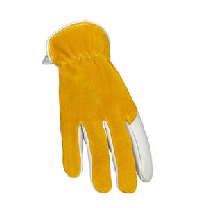 Gants de sécurité à grains fendus en cuir de vachette de qualité supérieure professionnels Protection des mains de l'index sans couture Gants résistants à la chaleur - Product Image 2