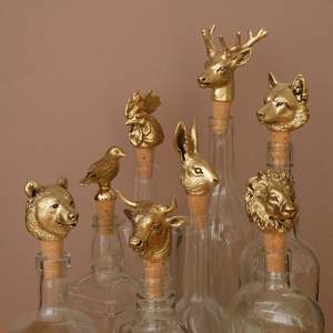 Tapón de Vino de Latón de Primera Calidad con Forma de Animal, Accesorio Decorativo de Lujo para Bar, Diseño de Tendencia, Bajo MOQ, Suministro al por Mayor - Product Image 1