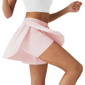 Custom <b>women</b> 2 in 1 active <b>shorts</b> for summer quick dry breathable material gymwear inner layer OEM factory production - Product Image 1