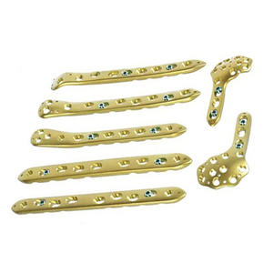 Instrument chirurgical orthopédique verrouillage manuel radius distal dorsal tête de plaque en L 3 trous implants en titane 316LVM en acier inoxydable - Product Image 2