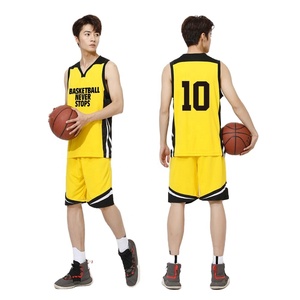 Ensemble d'uniformes de basketball personnalisés pour hommes : maillot et short taille 6, séchage rapide, respirant, kit d'équipe, vêtements de sport d'entraînement – Fabricant - Product Image 1