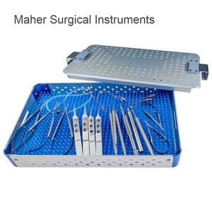 ชุดเครื่องมือผ่าตัดด้วยตนเอง21ชิ้นชุดเครื่องมือผ่าตัดต้อกระจกสแตนเลสอุปกรณ์เกี่ยวกับโรคตาได้รับการรับรองจาก CE คลาส II Maher - Product Image 2