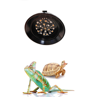 Lámpara para Reptiles BBG, Luz UVB con Regulador de Intensidad y Temporizador para Reptiles de Selva Tropical y Desierto