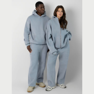 2025 Wholesale Breathable Fleece Zip Tracksuit <b>Men</b> Long Sleeve Casual Flared Street Style Custom Logo Winter - Product Image 5