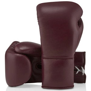 Guantes de Boxeo de Cuero con Cordones en la Muñeca, Equipo de Entrenamiento para Adultos - Product Image 4