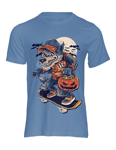 Vente en gros de haute qualité 100% coton grande taille anti-rides imprimé personnalisé bleu Vintage taille américaine col rond hommes t-shirts vierges - Product Image 1