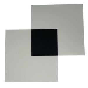 Paire de filtres polarisants carrés en verre 100x100mm pour Polaroid - Product Image 1