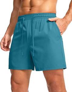 Pantalones Cortos Bermuda para Hombre 2025 de Alta Calidad, Spandex/Algodón, Sólidos, Casuales, con Estampado por Sublimación, Cintura Elástica, Logotipo Personalizado, Antiarrugas - Product Image 1