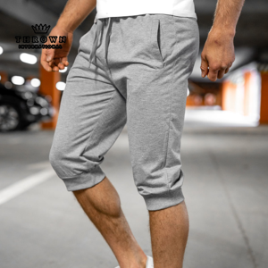 Pantalones Cortos de Verano para Hombre, Casuales, de Alta Calidad, de Algodón, con Cierre de Cremallera, Lisos, Teñidos, Ecológicos, Transpirables, Estilo Urbano - Product Image 1