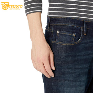 Pantalones cortos de mezclilla de talla grande para hombre, pantalones vaqueros informales de pierna recta clásicos holgados, pantalones cortos ajustados elásticos - Product Image 3