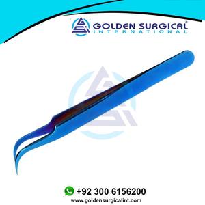 Pro Fine pointe incurvée en acier inoxydable cils sourcils pince à épiler Non magnétique beauté Nail Art bricolage outil pour maquillage Design suisse - Product Image 5