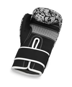 Guantes de boxeo con logotipo personalizado QST Equipo de entrenamiento de cuero de alta calidad para cierre de velcro para artes marciales - Product Image 3