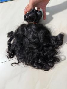 Extensions de cheveux Remy vierges indiennes personnalisées de qualité supérieure Double trame I-Tip Hair All Light Wave Loose Body Fumi Wave - Product Image 3