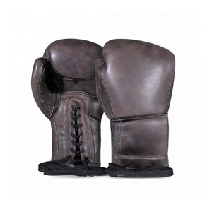 Top Selling 10oz Cowhide Professional Boxing Gloves High Quality Custom Logo Unique PVC Lace-Up PU Leather Design Sizes 8oz - Product Image 1