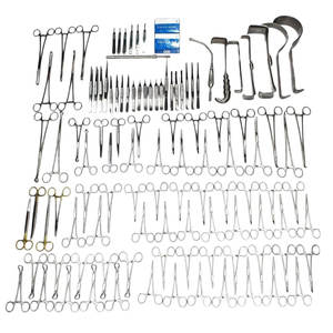 Ensemble complet d'instruments chirurgicaux pour laparotomie, 108 pièces, procédure abdominale - Product Image 1