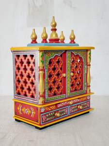 Vente en gros de meubles de haute qualité, modernes et luxueux, vintage et anciens, temple indien en bois massif sculpté, temple Pooja Mandir - Product Image 5