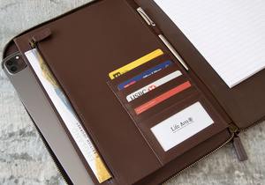 แผ่นหนัง A5โฟลเดอร์ช็อคโกแลต (29ซม. X 21ซม. x 2ซม.) สามารถปรับแต่ง LP5-0054เองได้ - Product Image 6