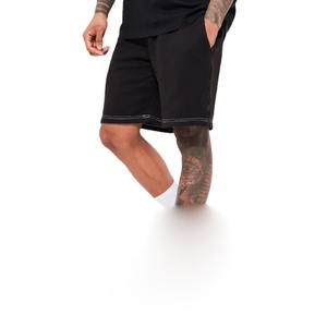 2025 vente en gros OEM broderie Logo acide coton lavé t-shirt français éponge Shorts 2 pièces ensembles rue court survêtement pour unisexe - Product Image 4