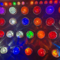 Luces Decorativas para Camiones al por Mayor de Fábrica WTTG, Luces de Sandía de Cristal Ámbar para Camiones, Luces de Sandía para Autobuses y Remolques